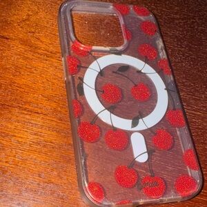 Sonix Glitter Cherry Clear Phone Case